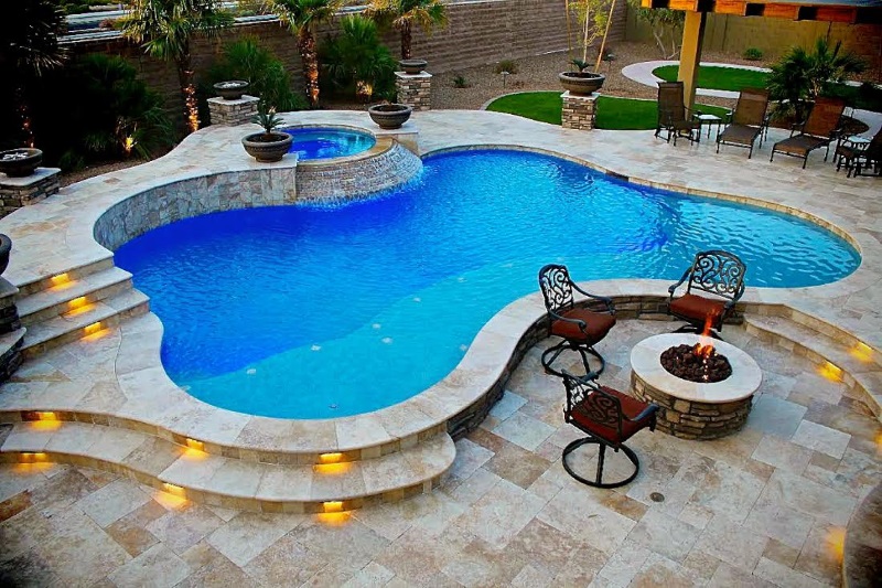 Malibu pool remodeling