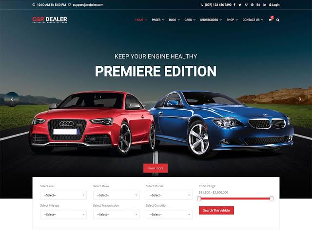 Car dealer website
